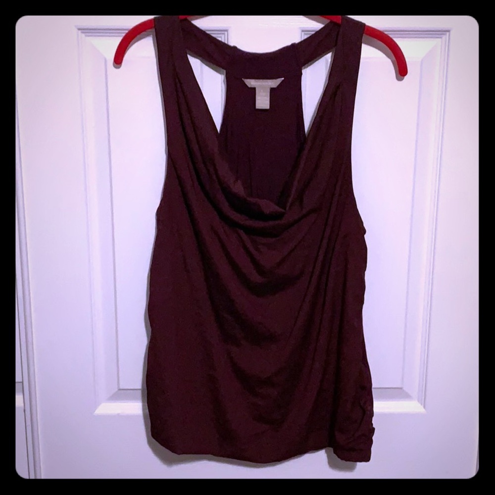 BR Lined Cowl Neck Sleeveless Blouse